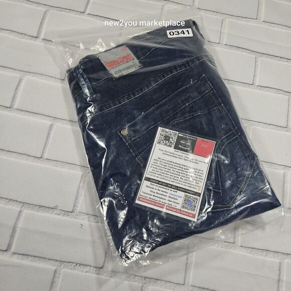 Men's Royal Spirit Denim Blue Jeans Size 34 shoestring waistband New - Picture 16 of 16